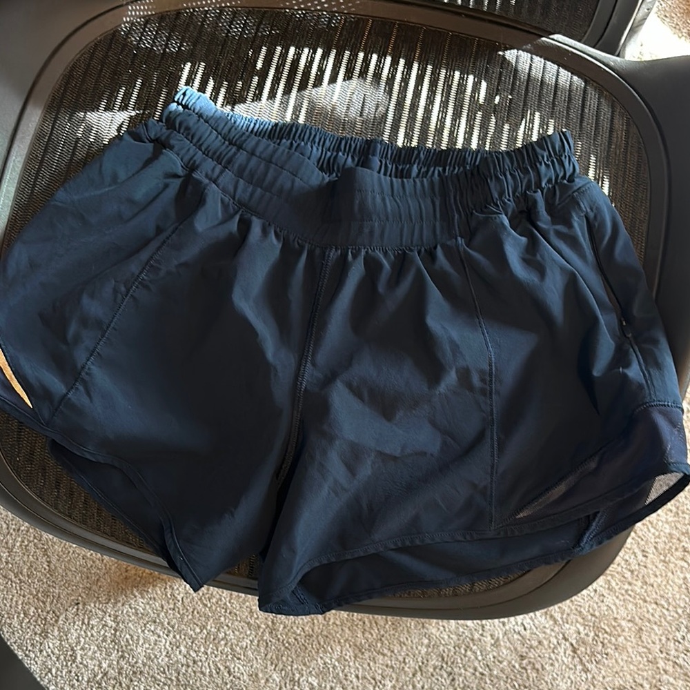 Women's Navy Blue Athletic Shorts